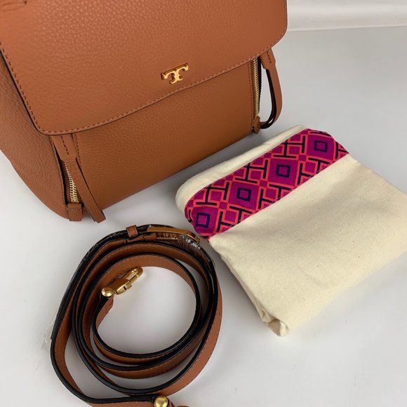 New Tory Burch Half Moon Leather Satchel - Picture 4 of 8